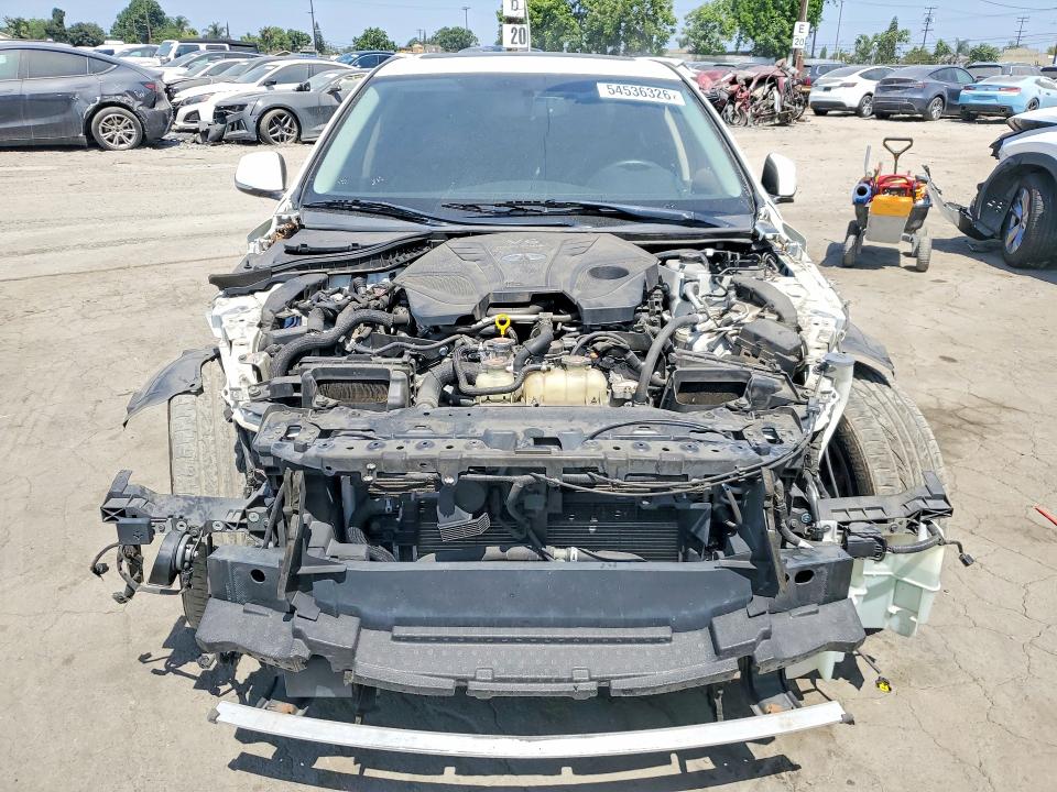 2019 Infiniti Q50 VIN JN1EV7AP6KM515949 COPART salvage auction — FRONT END, Ca - Salvage Certificate, sold $2,200 on 2026-07-23 (photo 5)