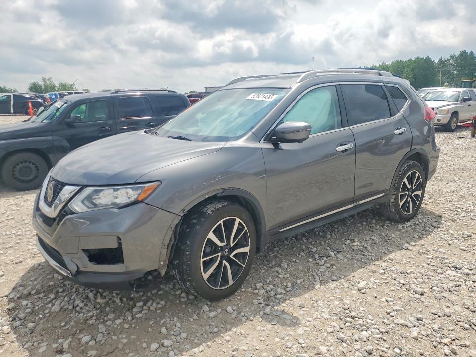 2019 Nissan Rogue VIN 5N1AT2MV9KC817543 COPART salvage auction — FRONT END, Mi - Certificate Of Title, sold $5,500 on 2026-07-02 (photo 1)