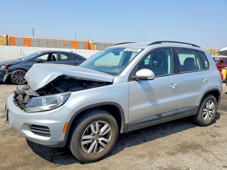 2016 Volkswagen VIN WVGAV7AX4GW571570 COPART salvage auction — FRONT END, Ca - Salvage Certificate, sold $1,600 on 2026-07-07 (photo 1)
