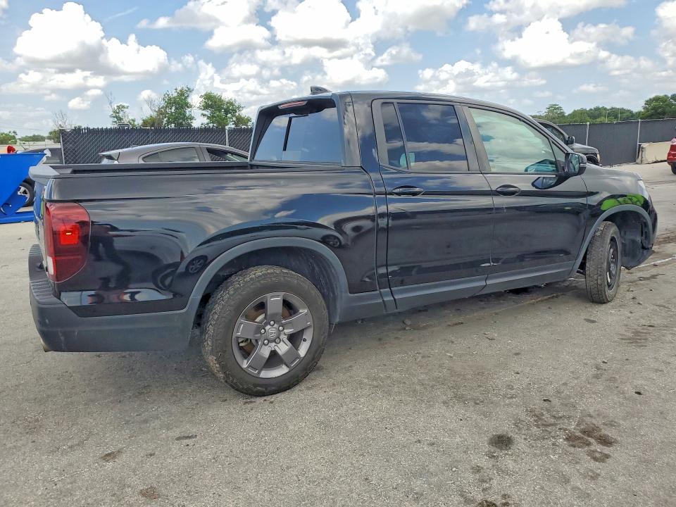 2024 Honda Ridgeline VIN 5FPYK3F67RB001968 COPART salvage auction — UNDERCARRIAGE, Fl - Cert Of Title Slvg Rebuildable, sold $13,400 on 2026-07-09 (photo 3)