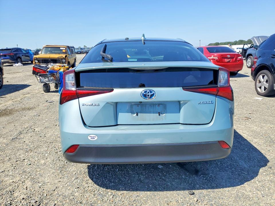 2020 Toyota Prius VIN JTDKARFU8L3119891 COPART salvage auction — FRONT END, Ca - Salvage Certificate, sold $1,900 on 2026-07-07 (photo 6)