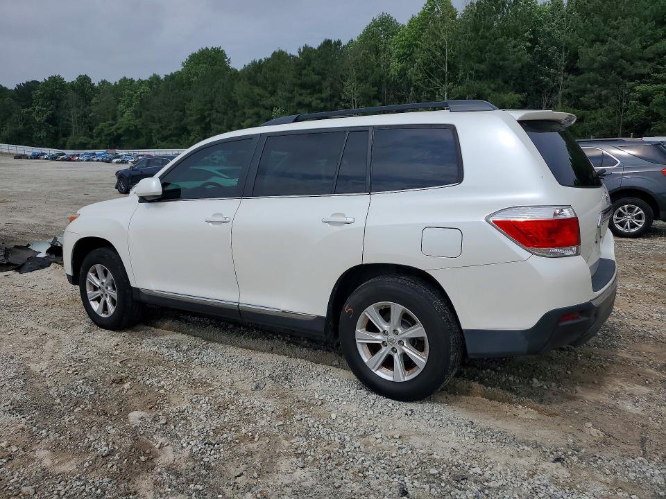 2012 Toyota Highlander VIN 5TDBK3EH4CS112014 COPART salvage auction — SIDE, GA - CERT OF TITLE-SALVAGE (P), sold $3,100 on 2026-07-22 (photo 2)