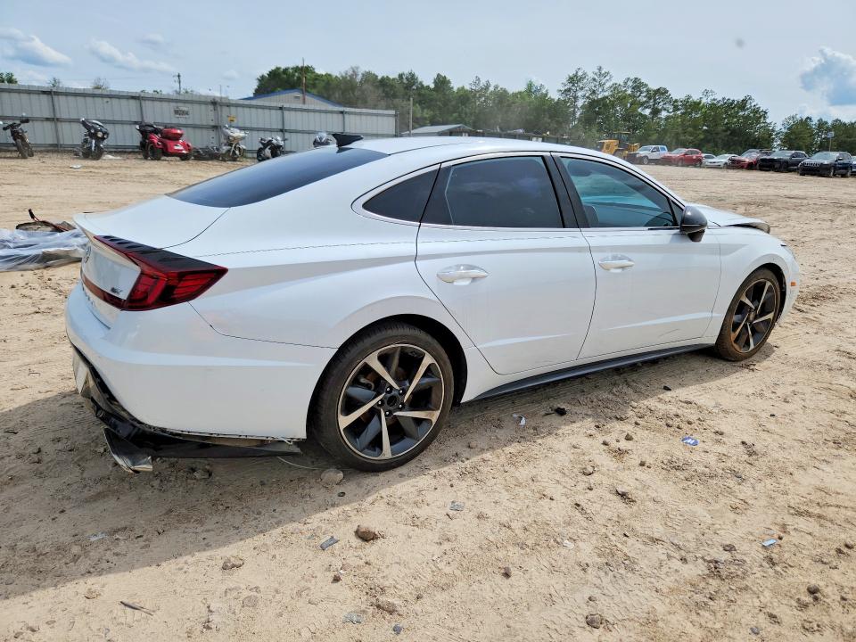 2021 Hyundai Sonata VIN 5NPEJ4J24MH092958 COPART salvage auction — FRONT END, Ga - Cert Of Title-Salvage, sold $1,625 on 2026-07-17 (photo 3)