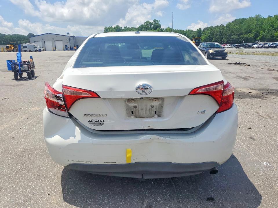 2018 Toyota Corolla VIN 5YFBURHE1JP806180 COPART salvage auction — REAR END, Nc - Salvage Certificate Of Title, sold $3,700 on 2026-07-21 (photo 6)