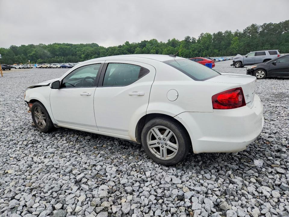 2012 Dodge Avenger VIN 1C3CDZCB0CN147773 COPART salvage auction — FRONT END, Ga - Cert Of Title-Salvage, sold $300 on 2026-07-09 (photo 2)