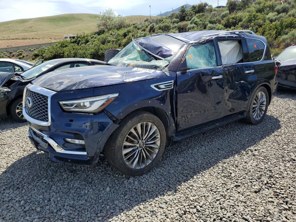 2021 Infiniti Qx80 VIN JN8AZ2BE0M9270365 COPART salvage auction — ROLLOVER, Nv - Salvage Title, sold $3,650 on 2026-07-30 (photo 1)