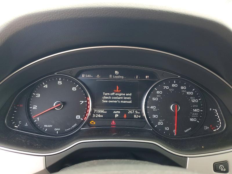2018 Audi Q7 VIN WA1LHAF70JD046187 COPART salvage auction — FRONT END, Ia - Cert Of Title-Salvage Title, sold $10,700 on 2026-07-08 (photo 9)