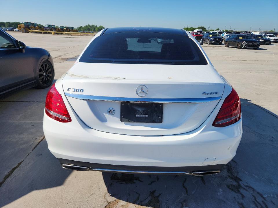2015 Mercedes-benz C-klasse VIN 55SWF4KB0FU008705 COPART salvage auction — HAIL, Tx - Certificate Of Title, sold $2,100 on 2026-07-09 (photo 6)