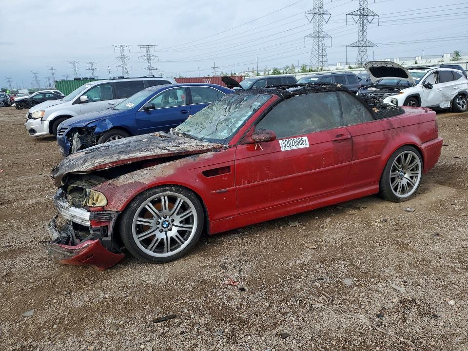 2001 BMW M3 VIN WBSBR93491EX20086 COPART salvage auction — BURN, Il - Salvage Certificate, sold $4,450 on 2026-07-23 (photo 1)