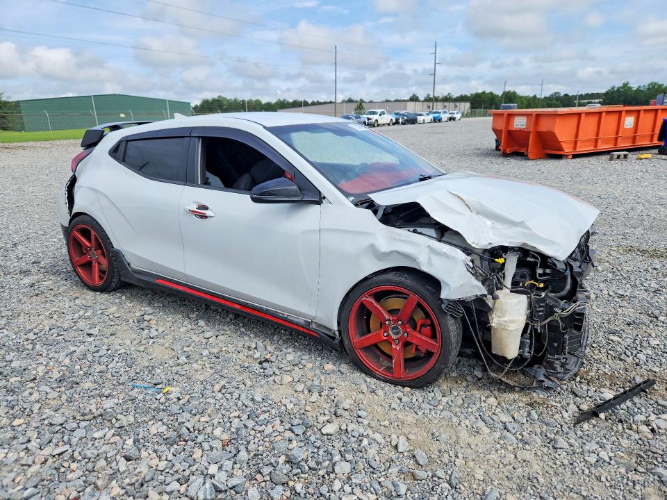 2020 Hyundai Veloster VIN KMHT36AH1LU004787 COPART salvage auction — FRONT END, Ga - Cert Of Title-Salvage, sold $2,000 on 2026-07-14 (photo 4)