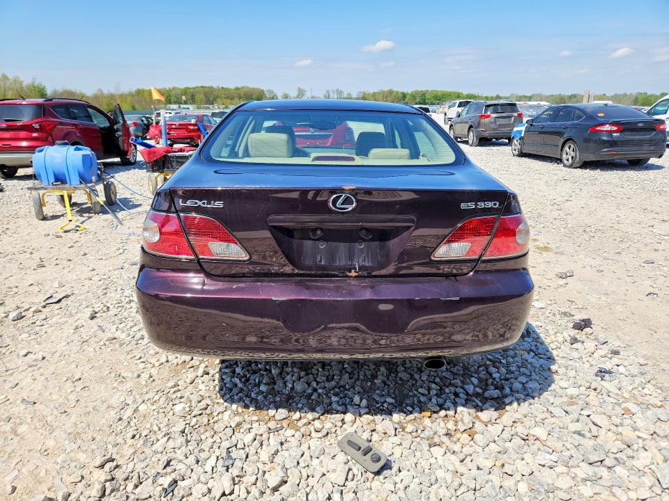 2004 Lexus Es 330 VIN JTHBA30G540004246 COPART salvage auction — FRONT END, Mi - Certificate Of Title, sold $725 on 2026-07-02 (photo 6)