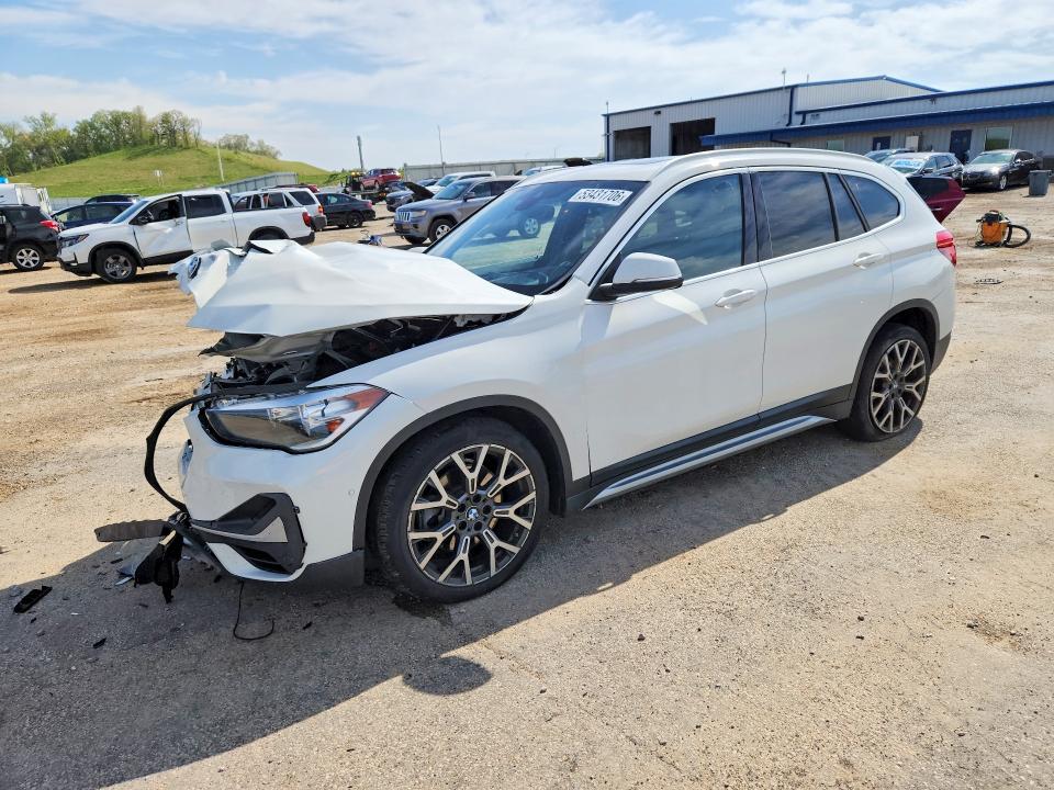 2021 BMW X1 VIN WBXJG7C01M5S25589 COPART salvage auction — FRONT END, Wi - Junked Vehicle Bill Of Sale, sold $1,400 on 2026-07-28 (photo 1)