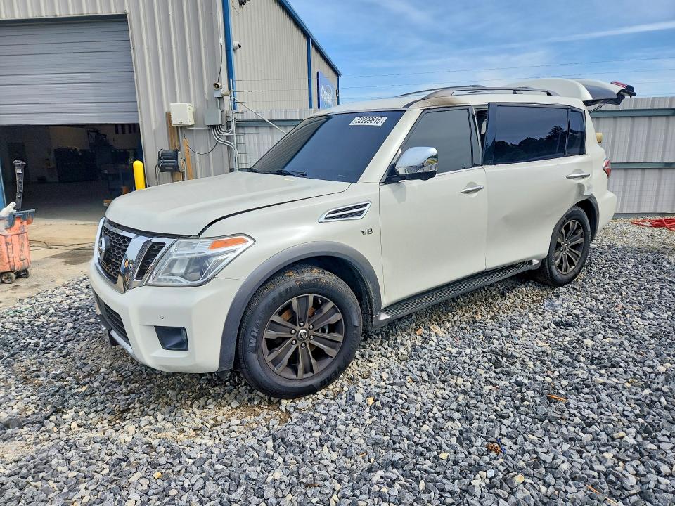 2017 Nissan Armada VIN JN8AY2NFXH9303353 COPART salvage auction — BURN, Tn - Salvage Certificate, sold $2,650 on 2026-07-02 (photo 1)