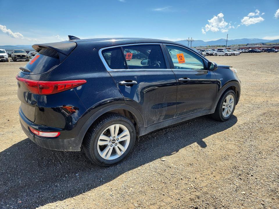 2018 Kia Sportage VIN KNDPMCAC8J7424600 COPART salvage auction — HAIL, Mt - Salvage Certificate Of A Vehic, sold $975 on 2026-07-28 (photo 3)
