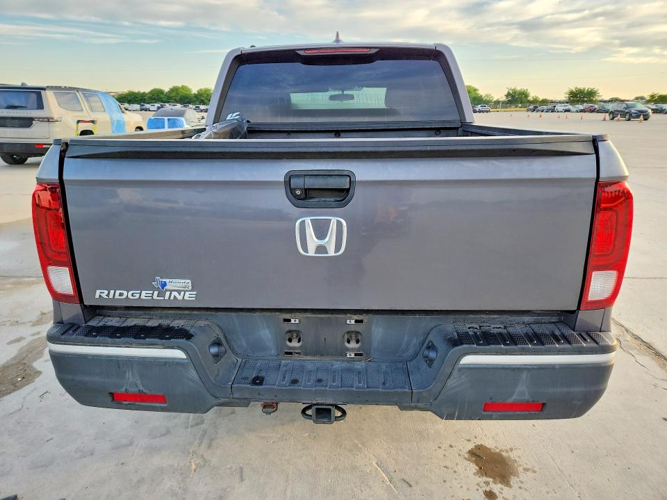 2019 Honda Ridgeline VIN 5FPYK2F27KB006181 COPART salvage auction — FRONT END, Tx - Certificate Of Title, sold $9,400 on 2026-07-09 (photo 6)