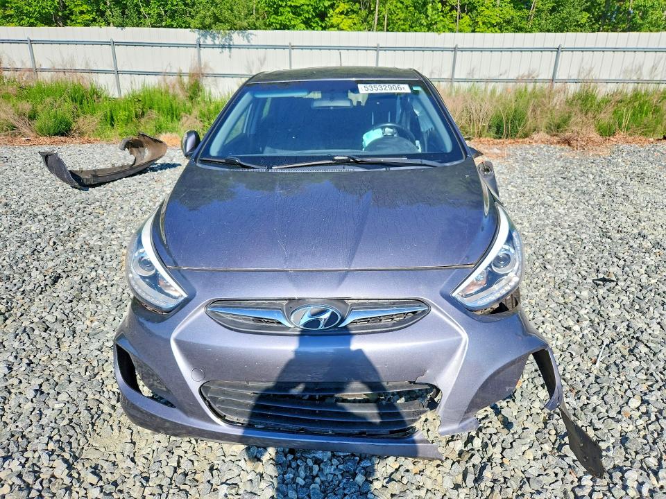 2014 Hyundai Accent VIN KMHCU5AEXEU151173 COPART salvage auction — SIDE, Nc - Salvage Certificate Of Title, sold $325 on 2026-07-08 (photo 5)