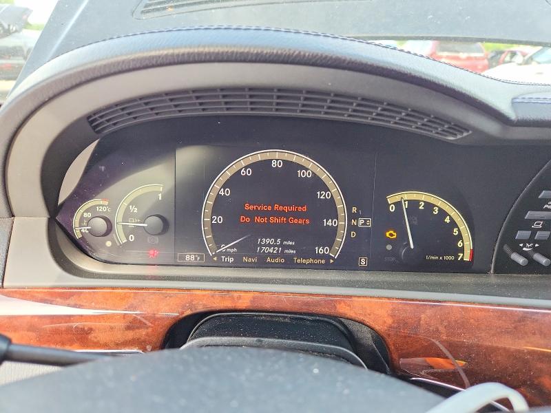2008 Mercedes-benz S class VIN WDDNG86X28A193137 COPART salvage auction — MECHANICAL, Wi - Certificate Of Title, sold $525 on 2026-07-06 (photo 9)
