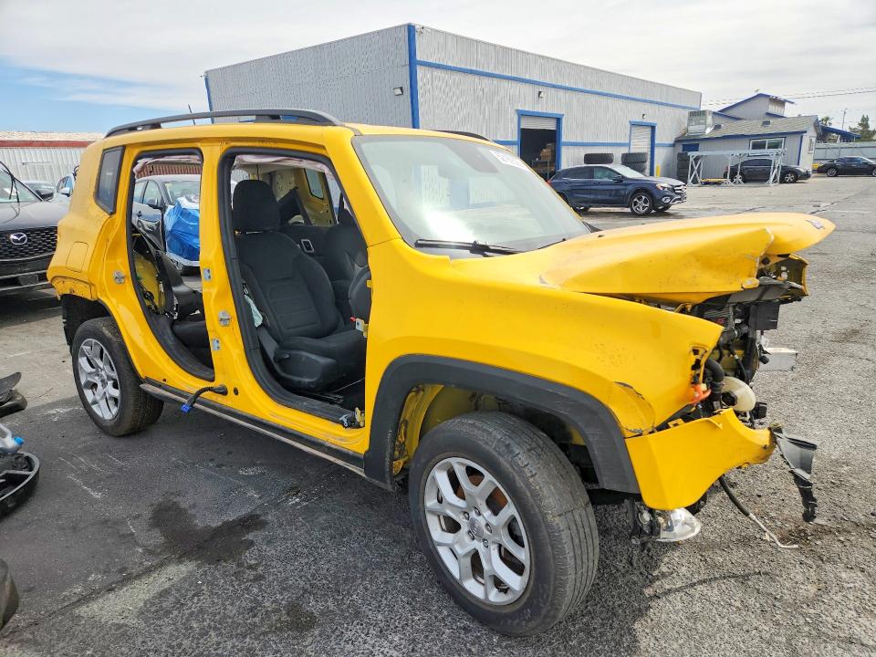 2018 Jeep Renegade VIN ZACCJABB3JPH84216 COPART salvage auction — STRIPPED, Or - Salvage Title Certificate, sold $600 on 2026-07-29 (photo 4)