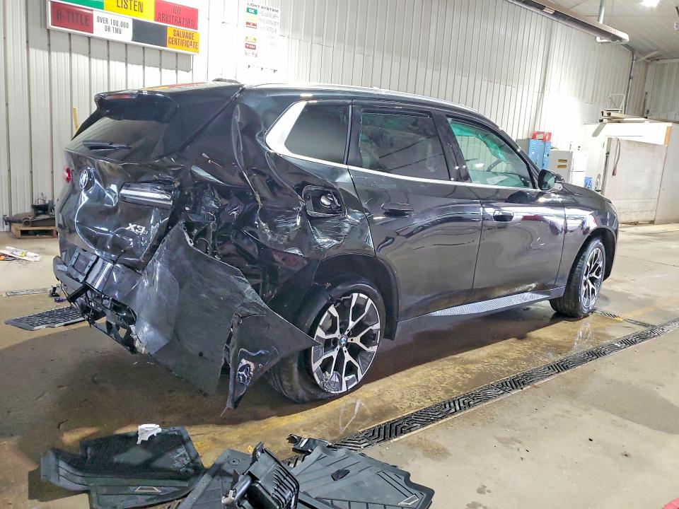 2026 BMW VIN 5UX53GP09T9295741 COPART salvage auction — REAR END, Pa - Certificate Of Salvage, sold $19,100 on 2026-07-06 (photo 3)