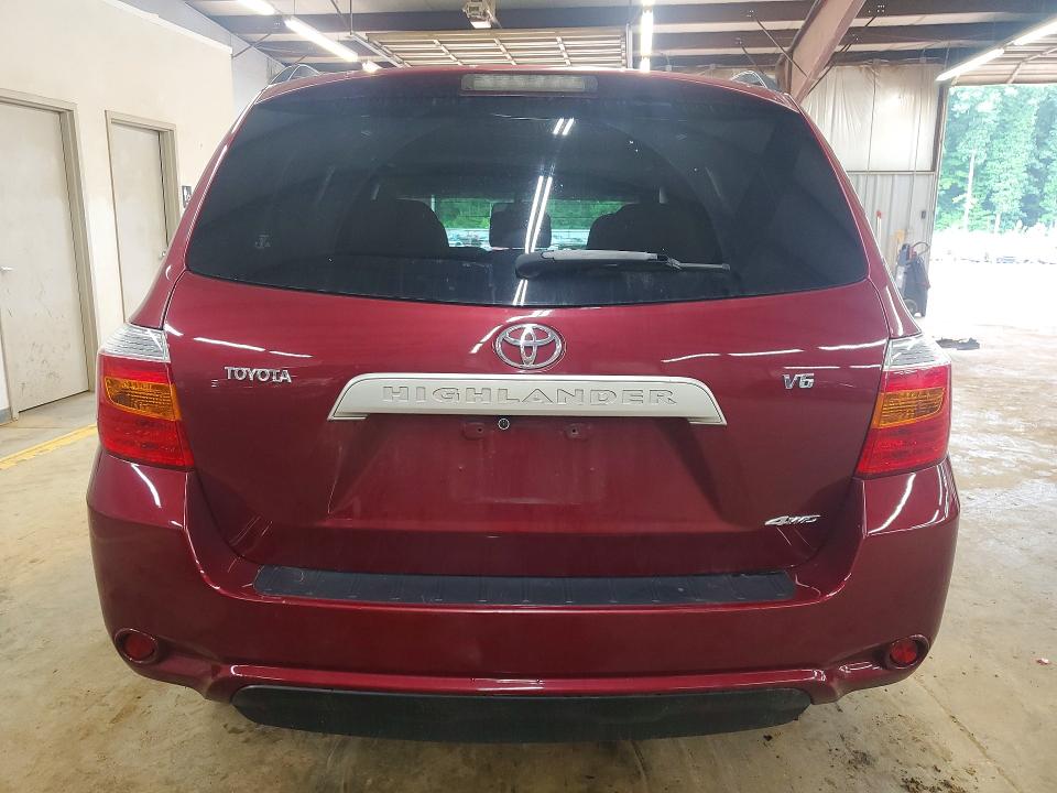 2009 Toyota Highlander VIN JTEES41A792141286 COPART salvage auction — FRONT END, Nc - Salvage Certificate Of Title, sold $1,150 on 2026-07-15 (photo 6)