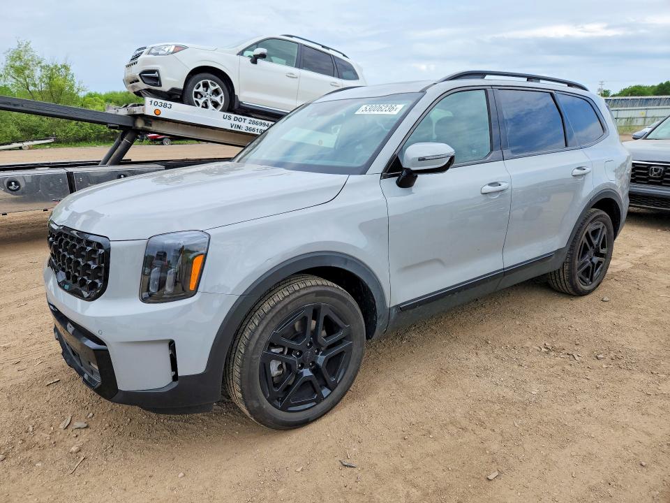 2025 Kia Telluride VIN 5XYP5DGC0SG596019 COPART salvage auction — HAIL, Oh - Cert Of Title-Salvage, sold $22,300 on 2026-07-02 (photo 1)