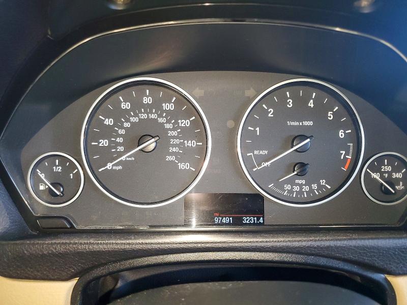 2018 BMW 3er VIN WBA8A9C57JAH13968 COPART salvage auction — FRONT END, Ca - Salvage Certificate, sold $975 on 2026-07-02 (photo 9)