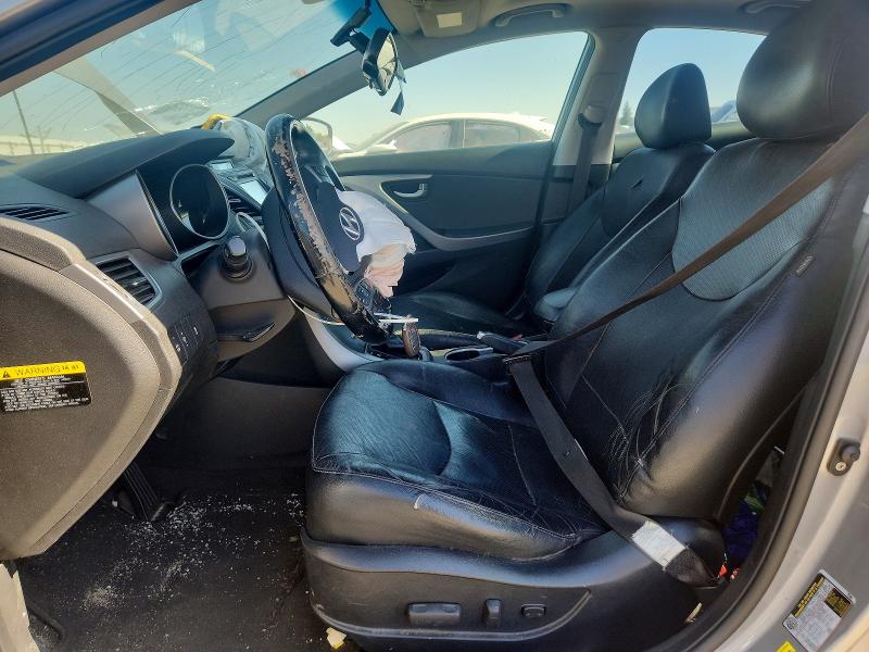 2014 Hyundai Elantra VIN KMHDH4AE7EU136682 COPART salvage auction — FRONT END, Ca - Salvage Certificate, sold $950 on 2026-07-17 (photo 7)