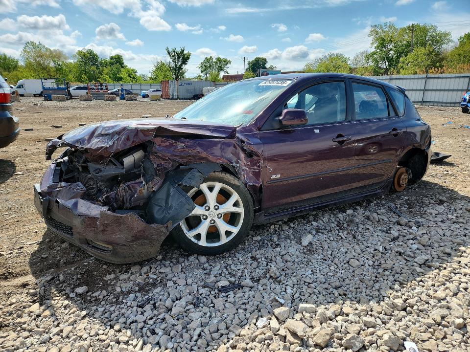 2007 Mazda 3 VIN JM1BK143171647069 COPART salvage auction — FRONT END, Il - Salvage Certificate, sold $375 on 2026-07-22 (photo 1)