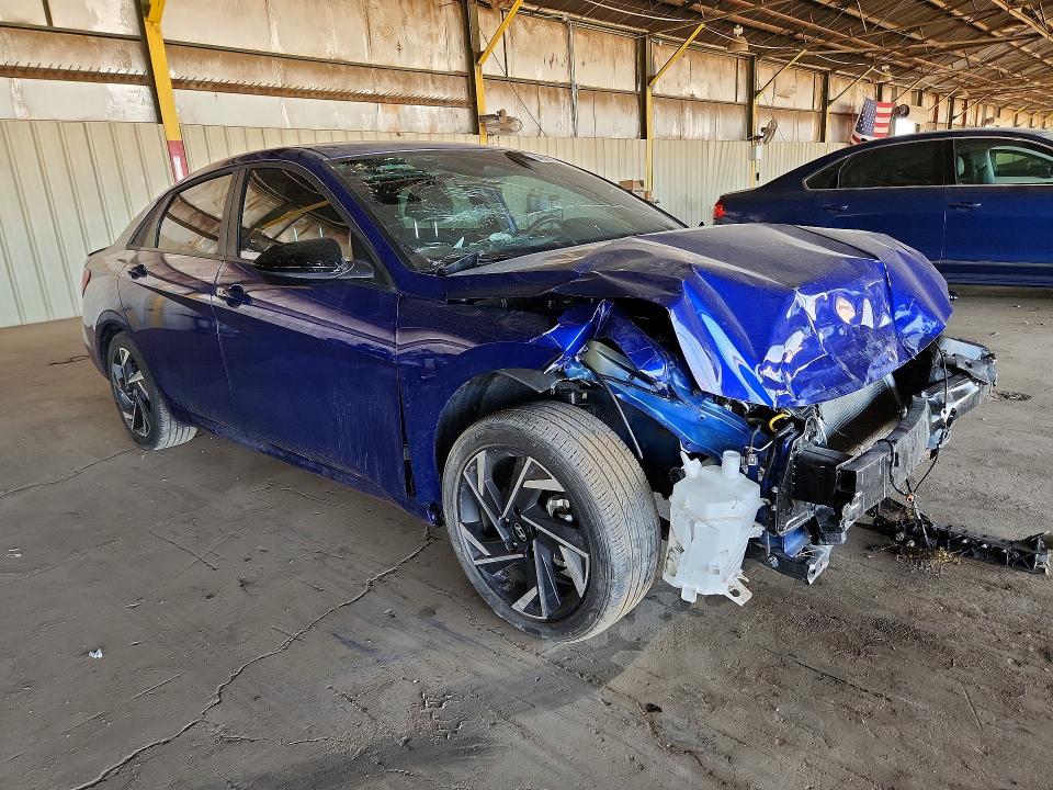 2025 Hyundai Elantra VIN KMHLM4DG6SU976484 COPART salvage auction — FRONT END, AZ - CERT OF TITLE - SALVAGE, sold $300 on 2026-07-22 (photo 4)