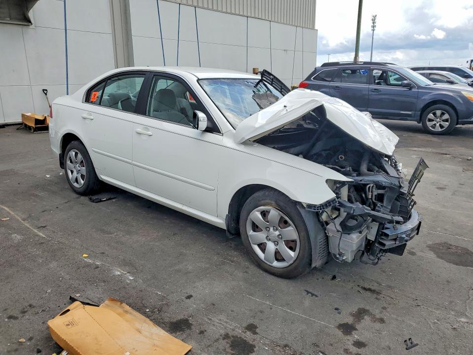 2010 Kia Optima VIN KNAGG4A81A5400916 COPART salvage auction — FRONT END, FL - CERT OF TITLE SLVG REBUILDABLE, sold $450 on 2026-07-13 (photo 4)