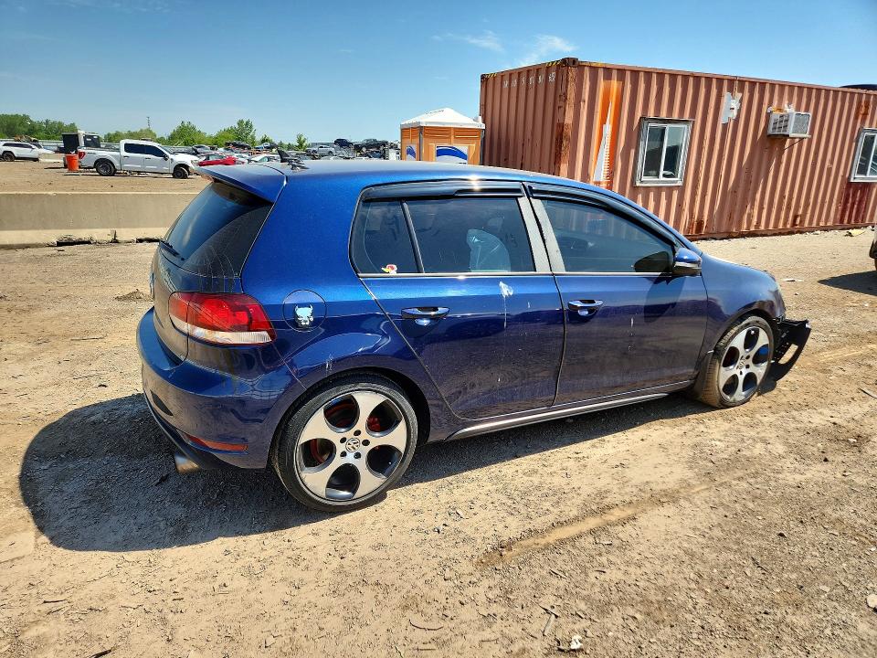 2012 Volkswagen Gti VIN WVWHD7AJ8CW164461 COPART salvage auction — FRONT END, Il - Salvage Certificate, sold $1,650 on 2026-07-21 (photo 3)
