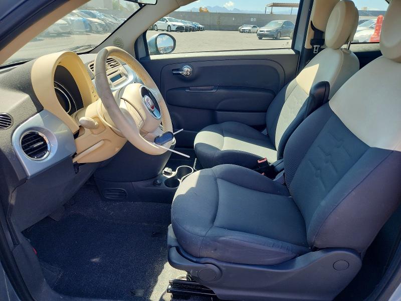 2015 Fiat 500 VIN 3C3CFFAR2FT657538 COPART salvage auction — MECHANICAL, Nv - Certificate Of Title, sold $350 on 2026-08-10 (photo 7)