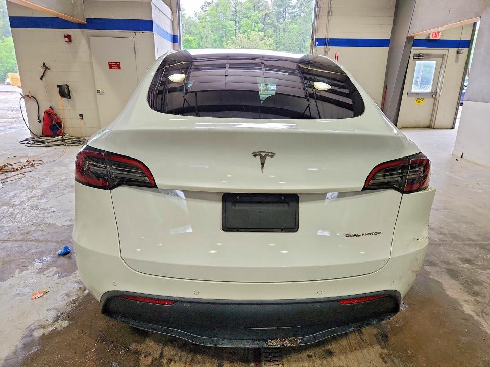 2021 Tesla Model y VIN 5YJYGDEE6MF184135 COPART salvage auction — REAR END, Va - Certificate Of Title, sold $6,300 on 2026-07-24 (photo 6)