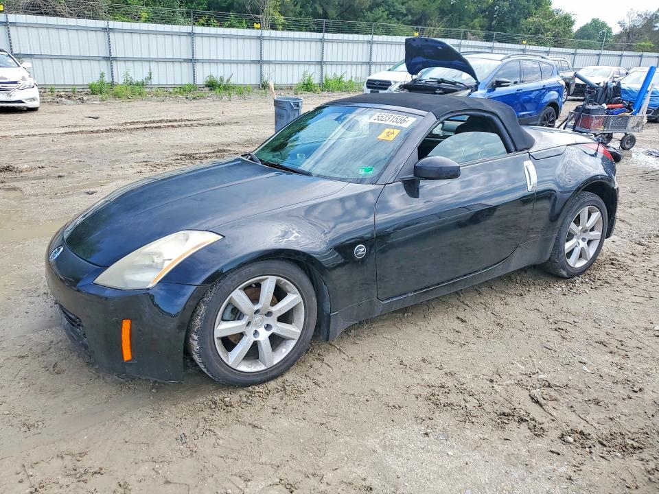 2004 Nissan 350z VIN JN1AZ36A04T013589 COPART salvage auction — SIDE, Va - Cert Of Title - Salvage, sold $450 on 2026-07-28 (photo 1)