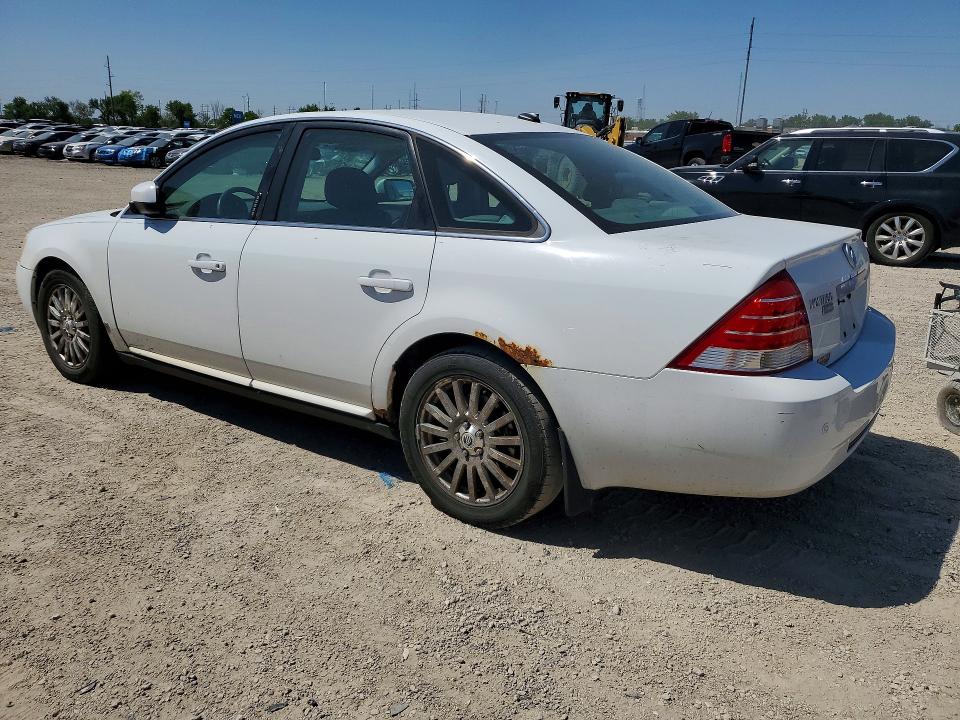 2007 Mercury Montego VIN 1MEHM42187G613567 COPART salvage auction — HAIL, Ia - Cert Of Title-Salvage Title, sold $425 on 2026-07-08 (photo 2)