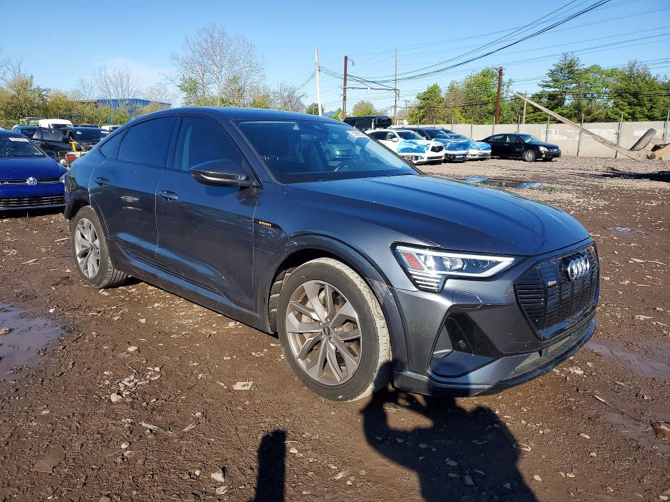 2021 Audi E-tron VIN WA11AAGE0MB012341 COPART salvage auction — REAR END, Pa - Certificate Of Salvage, sold $13,800 on 2026-07-13 (photo 4)