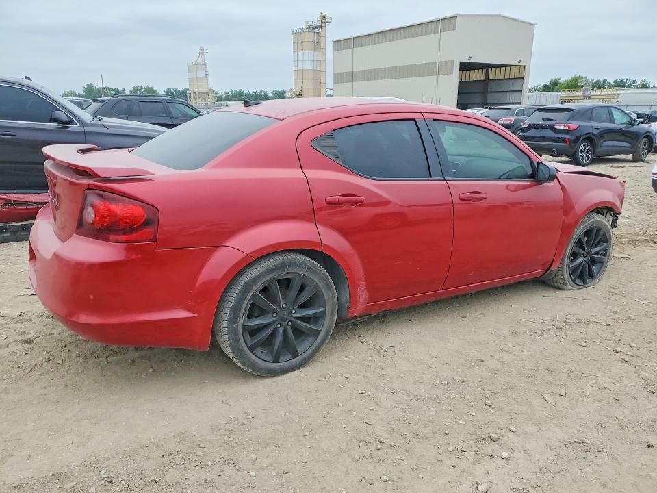 2014 Dodge Avenger VIN 1C3CDZAB4EN227017 COPART salvage auction — FRONT END, Ks - Cert Of Title-Salvage, sold $475 on 2026-07-09 (photo 3)