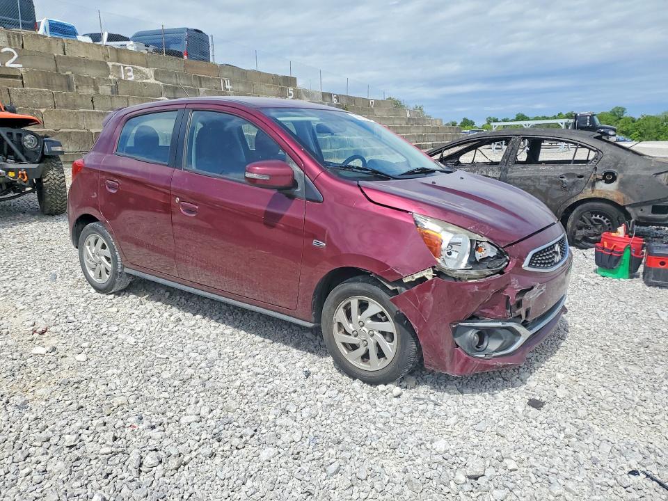 2018 Mitsubishi Mirage VIN ML32A4HJ7JH002957 COPART salvage auction — FRONT END, OH - CERT OF TITLE-SALVAGE, sold $1,800 on 2026-07-31 (photo 4)