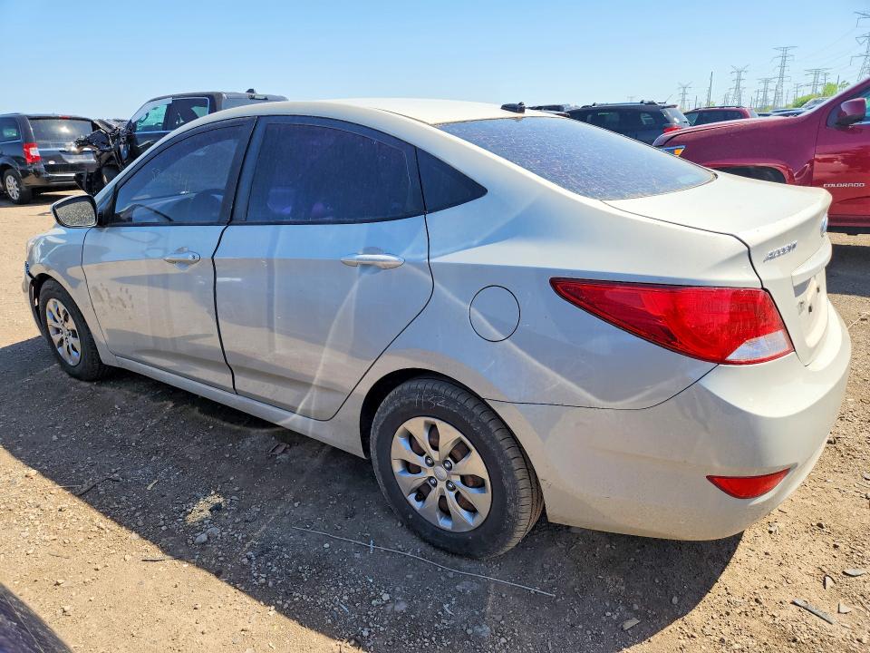 2017 Hyundai Accent VIN KMHCT4AE0HU233608 COPART salvage auction — FRONT END, Il - Salvage Certificate, sold $875 on 2026-07-28 (photo 2)