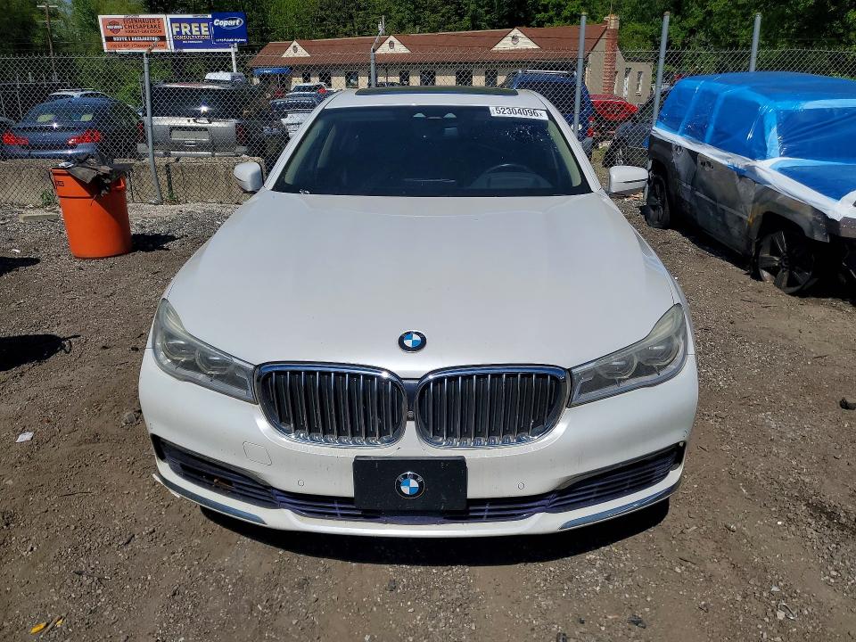 2016 BMW 7er VIN WBA7F2C51GG419358 COPART salvage auction — MECHANICAL, De - Certificate Of Title, sold $8,700 on 2026-07-28 (photo 5)