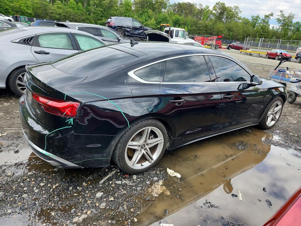 2021 Audi VIN WAUDACF54MA017206 COPART salvage auction — FRONT END, Md - Cert Of Salvage > 75% Damage, sold $9,500 on 2026-07-24 (photo 3)
