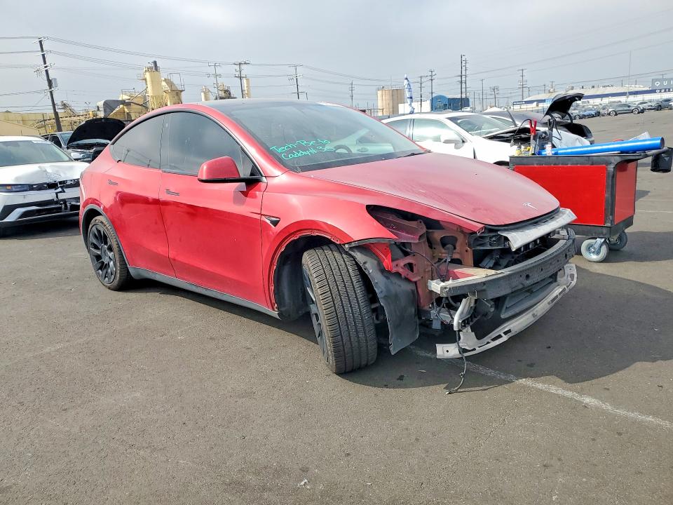 2021 Tesla VIN 5YJYGAEE3MF297300 COPART salvage auction — FRONT END, Ca - Salvage Certificate, sold $6,300 on 2026-07-20 (photo 4)