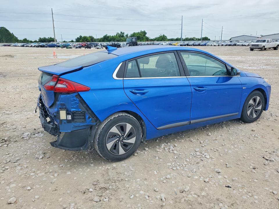 2018 Hyundai Ioniq VIN KMHC75LC8JU074865 COPART salvage auction — REAR END, Tx - Salvage Vehicle Title, sold $80 on 2026-07-23 (photo 3)