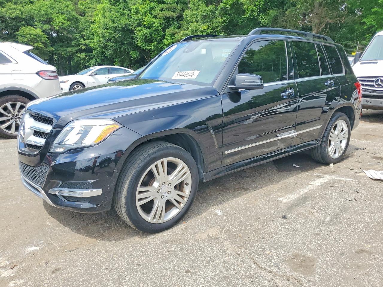2014 Mercedes-Benz GLK-Class VIN WDCGG5HB6EG303449 COPART salvage auction — Front End, GA - CERTIFICATE OF TITLE (P), sold $2,850 on 2026-06-30 (photo 1)