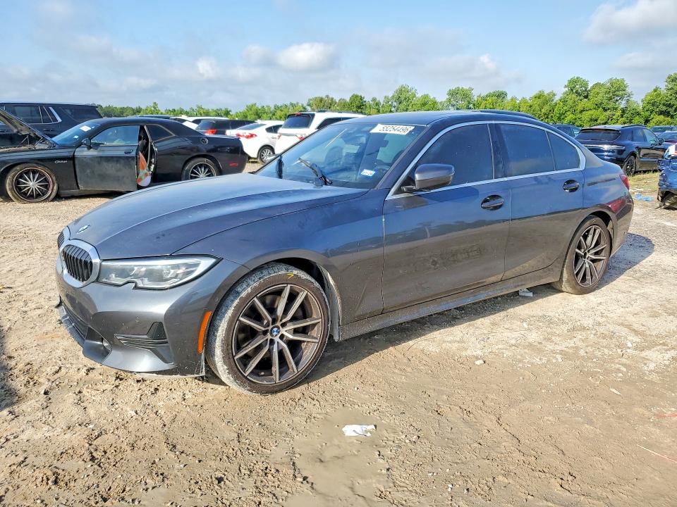 2020 BMW 3er VIN 3MW5R1J07L8B39730 COPART salvage auction — WATER/FLOOD, Tx - Salvage Title-Flood Damage, sold $7,100 on 2026-07-10 (photo 1)