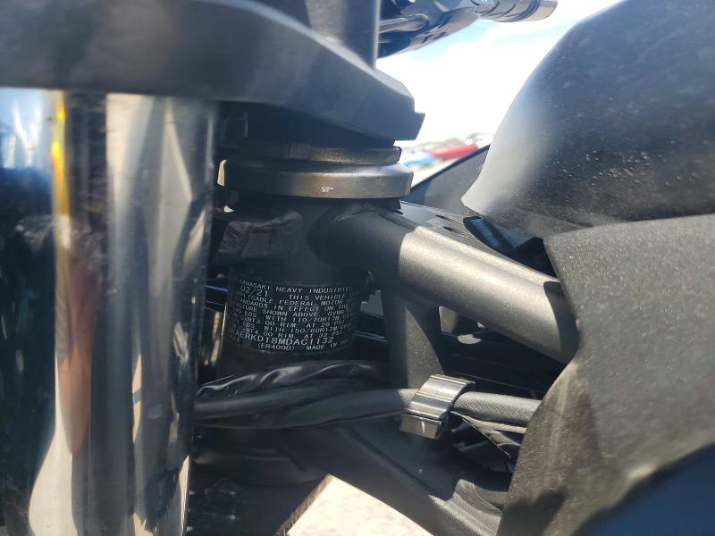 2021 Kawasaki Er VIN JKAERKD18MDAC1132 COPART salvage auction — SIDE, Fl - Certificate Of Destruction, sold $975 on 2026-07-16 (photo 8)