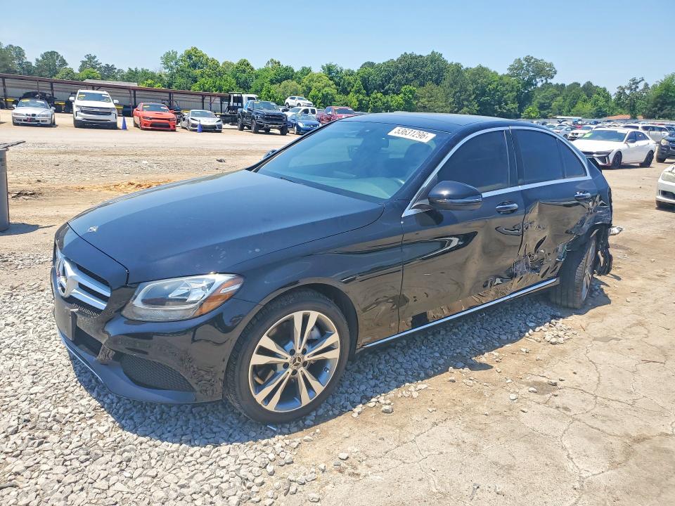 2018 Mercedes-benz C-klasse VIN WDDWF4KB1JR413501 COPART salvage auction — REAR END, Ms - Cert Of Title-Salvaged, sold $3,350 on 2026-07-17 (photo 1)