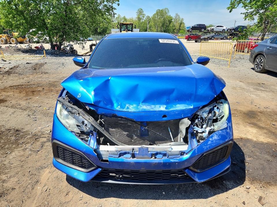 2017 Honda Civic VIN SHHFK7H27HU402337 COPART salvage auction — FRONT END, Md - Cert Of Salvage > 75% Damage, sold $650 on 2026-07-28 (photo 5)