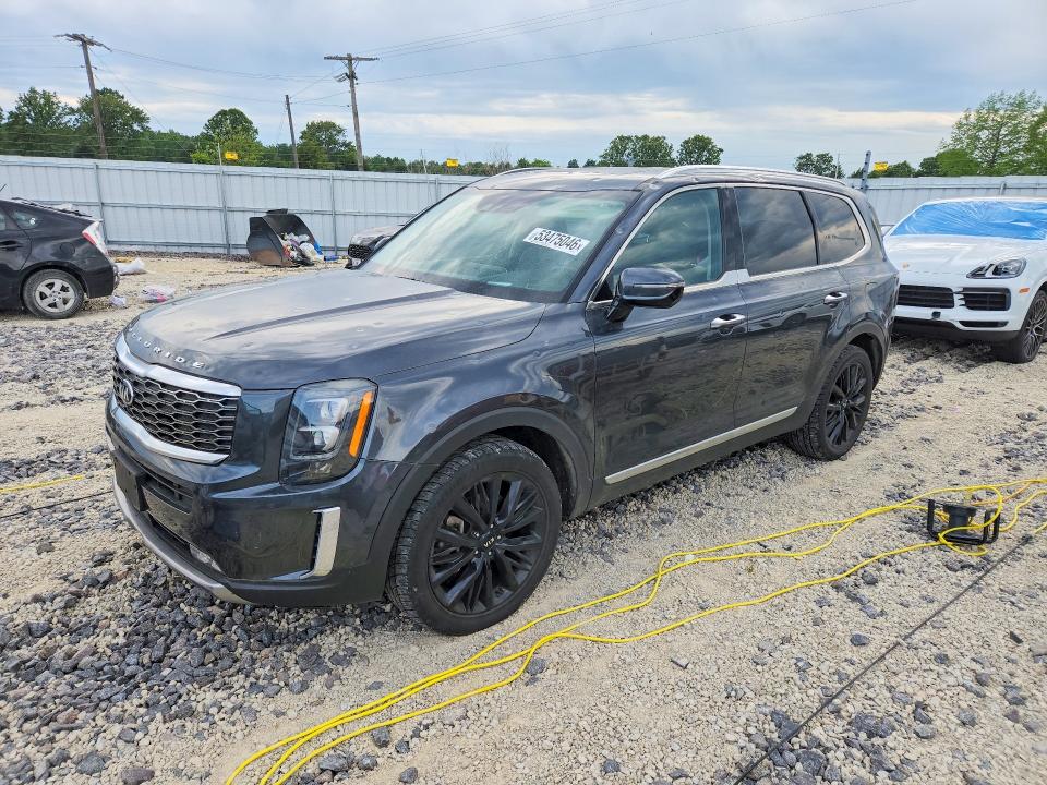 2020 Kia Telluride VIN 5XYP5DHC9LG046334 COPART salvage auction — HAIL, Mo - Salvage Certificate Of Title, sold $7,700 on 2026-07-20 (photo 1)