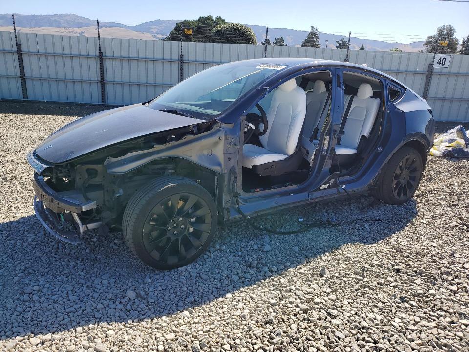 2021 Tesla Model y VIN 5YJYGAEE2MF158209 COPART salvage auction — SIDE, Ca - Salvage Certificate, sold $7,400 on 2026-07-16 (photo 1)